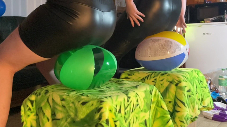 BeachBallsDuo: Piłka plażowa Usiądź do Wyścigu Pop! Bigbootylucy i Dragon Agressively...