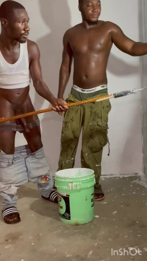 BlackDanie_production: Painting and Getting Fucked by My Boss