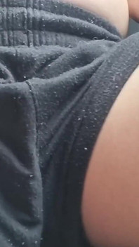 Pregnant Teen Slut Showing off in the Uber