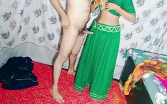 नवविवाहित खड़े होकर चुदाई