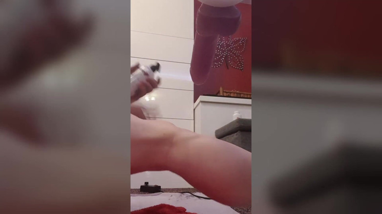 Mike Essex: Getting machine fucked in the ass with big dildo