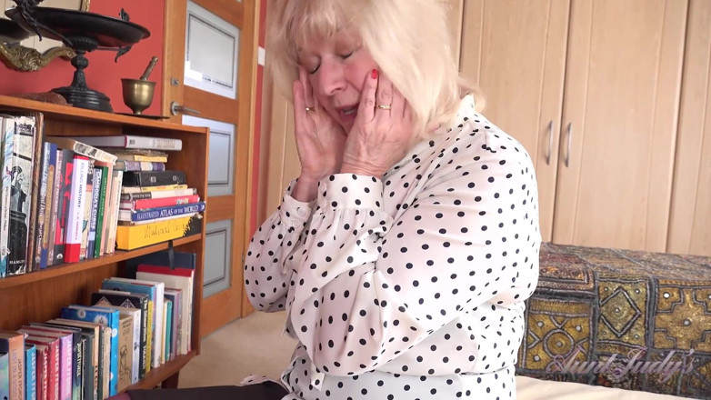 Aunt Judy's: Auntjudys - Your 69yo Busty GILF Stepmom Louise Catches You Watching Mature...