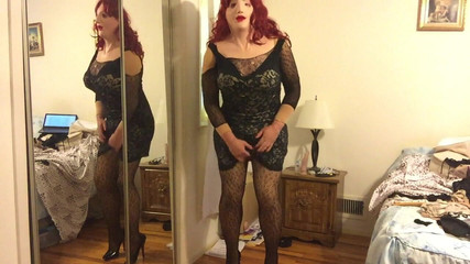 Deanna Doll: Deanna CD Lalka rozbiera się do czarnego bodystocking