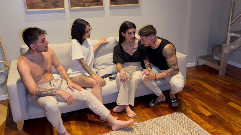 Papi Rodriguez: เพื่อนฉันมาถึงตอนที่เรากำลังเย็ดกัน แล้วสุดท้ายก็สลับคู่กัน - Anto Magali และ Mica