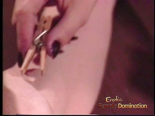 Lez Mates: Redhead lezdom spanking and covering her submissive with wax