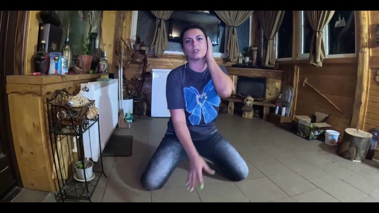 MilfyCalla: Tight Jeans Dance Slut Gagging Facefuck &amp; Cum on My Tangas