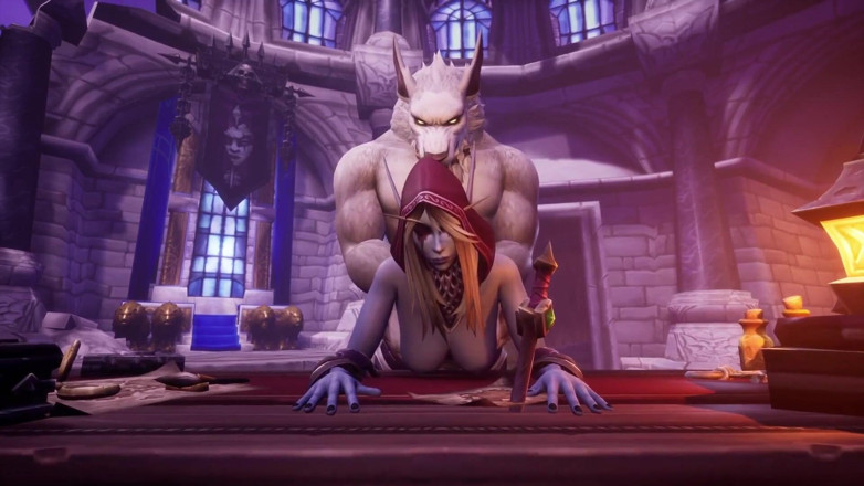 Wraith ward: Werewolf mengambil ELF malam dari belakang