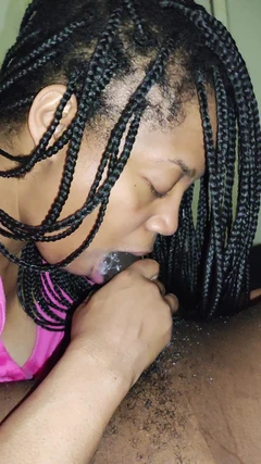 Profundo e desleixado pau preto comendo