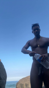 Exhibitionism on the Beach 10 Inches Dick BBC