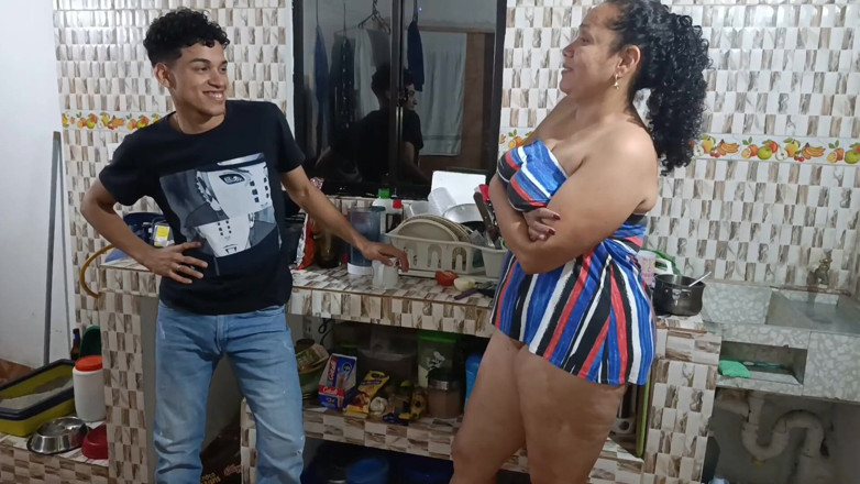 Jovencandelita: The Neighbor Came Over for Sugar and Ended up Sucking...