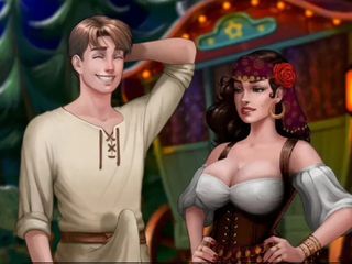 Naughty gameplays: Ce legendă # 2 - vrăjitoare matură sexy cu țâțe uriașe îl excită