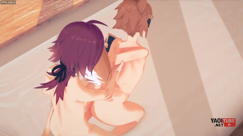 Yaoitube: Эффект Genshin - секс без презерватива с Heizou X Gorou