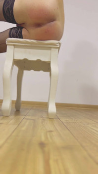 Teen boy masturbates and shows his ass in stockings for Stepdaddy