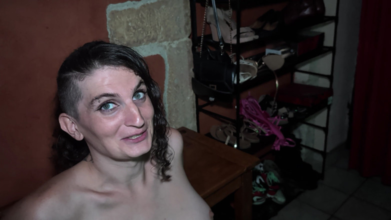 Trans dominatrix Gabrielle L: Fucking around putting an Eiffel tower in my sub's mouth...