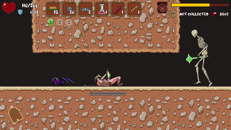 LewdArcade: Haileyho adventure side scroller hra [část 04] Mini sexuální hra [18+] porno hra...