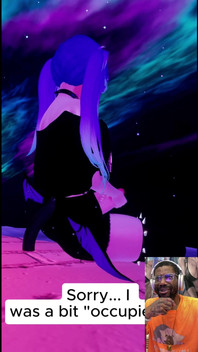 Anime Transgender Succubus Jerks off Her Beautiful Cock on a Starry Night