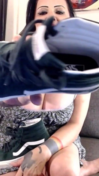 Stinkende Green Vans High Top Sneakers