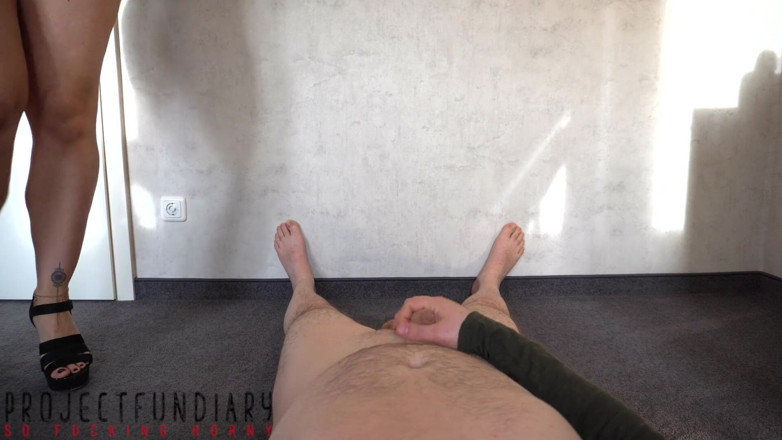 Projectsexdiary: Trening foot fetysz z drżącymi łydkami