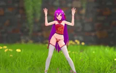 Chinese Girl Model 22 Undress Dance Hentai Mmd 3D Purple Hair Color Edit Smixix