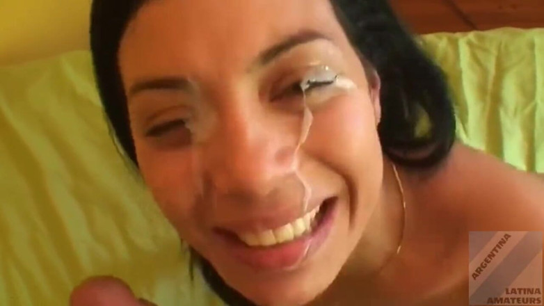 Argentina Latina Amateurs: Arjantinli amatör Vanina sikişiyor ve yüzüne boşalma