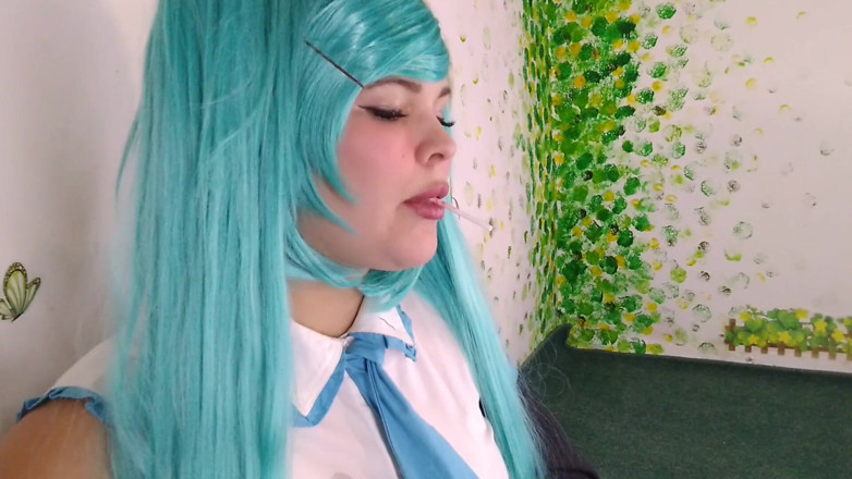 LizAngel: Miku is sucking on the candy and drooling