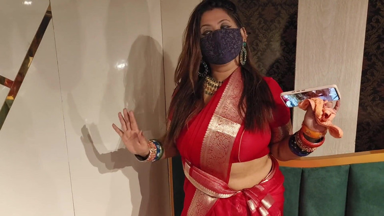 IndianMyra07: Indian Stepmom Caught Her Stepson Jerking with Her Panties and...