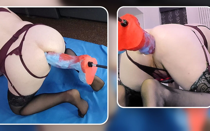 Spike Essex: Anální masturbace s velkým robertkem na šukacím stroji