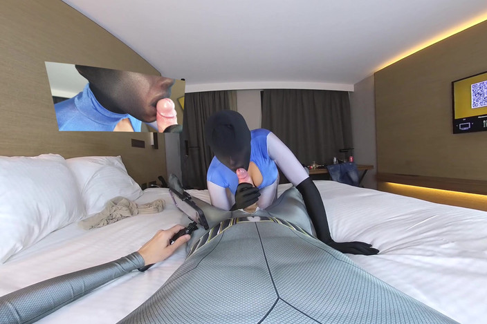 Nylon Xtreme VR: 180 VR Nora Fox Cocoon Encasement Nylon Sex