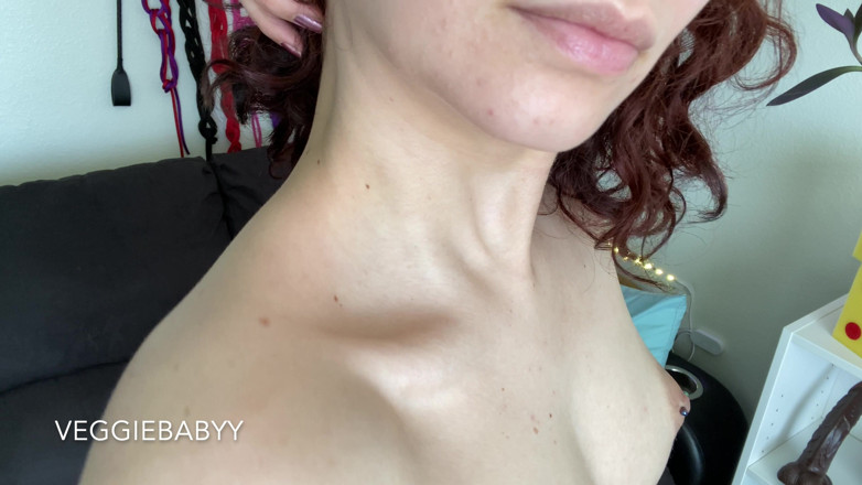 Veggiebabyy: Feticcio del collo e della clavicola 4K