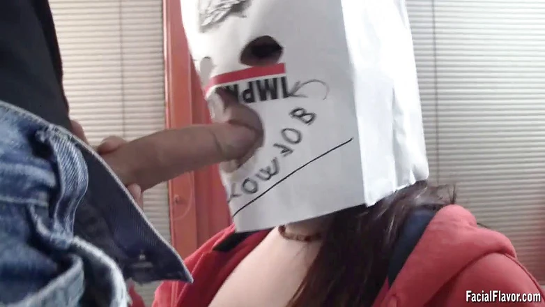 Facial flavor: Paperbag cumshot