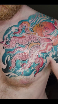My Octopus Tattoo Is Finished! I Love It!