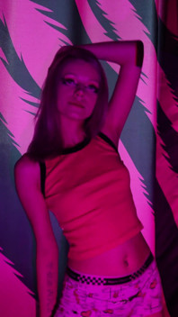Striptease with Small Tits and Shaved Pussy!