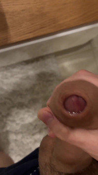 Jerking off in My Friend's Bathroom While He Rests!