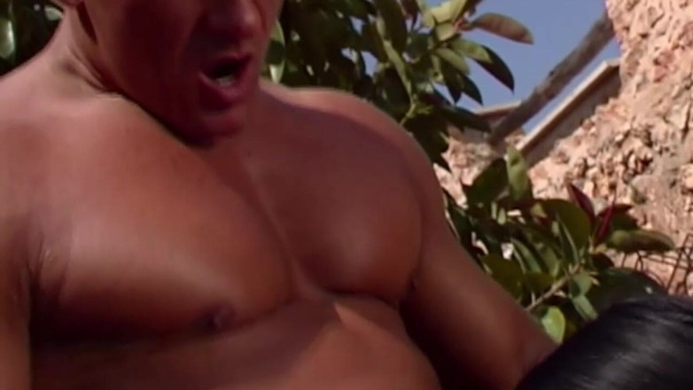 VHS-Vixxxen: Brunette Babe Fingered and Fucked in Outdoor Massage