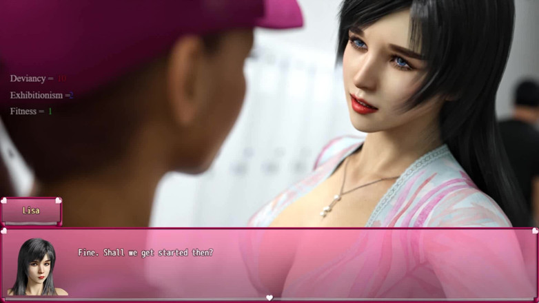Dirty GamesXxX: Lisa: beso lésbico en el club de playa ep.33