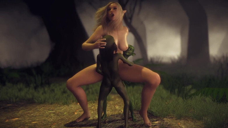 Wraith ward: Elf Getting Fucked by Two Goblins in a Threesome in...