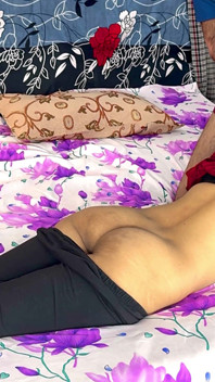 Neighbor Stepfather Big Black Dick Did the First Fuck of My Tight Pussy