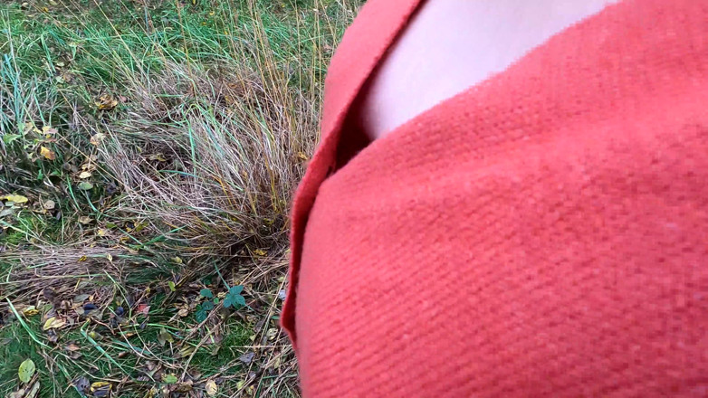 Bouncy Tits Action: Puting menarik di hutan