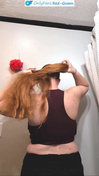 Redhead Rapunzel Brushing and Bunning My Long Ginger Hair