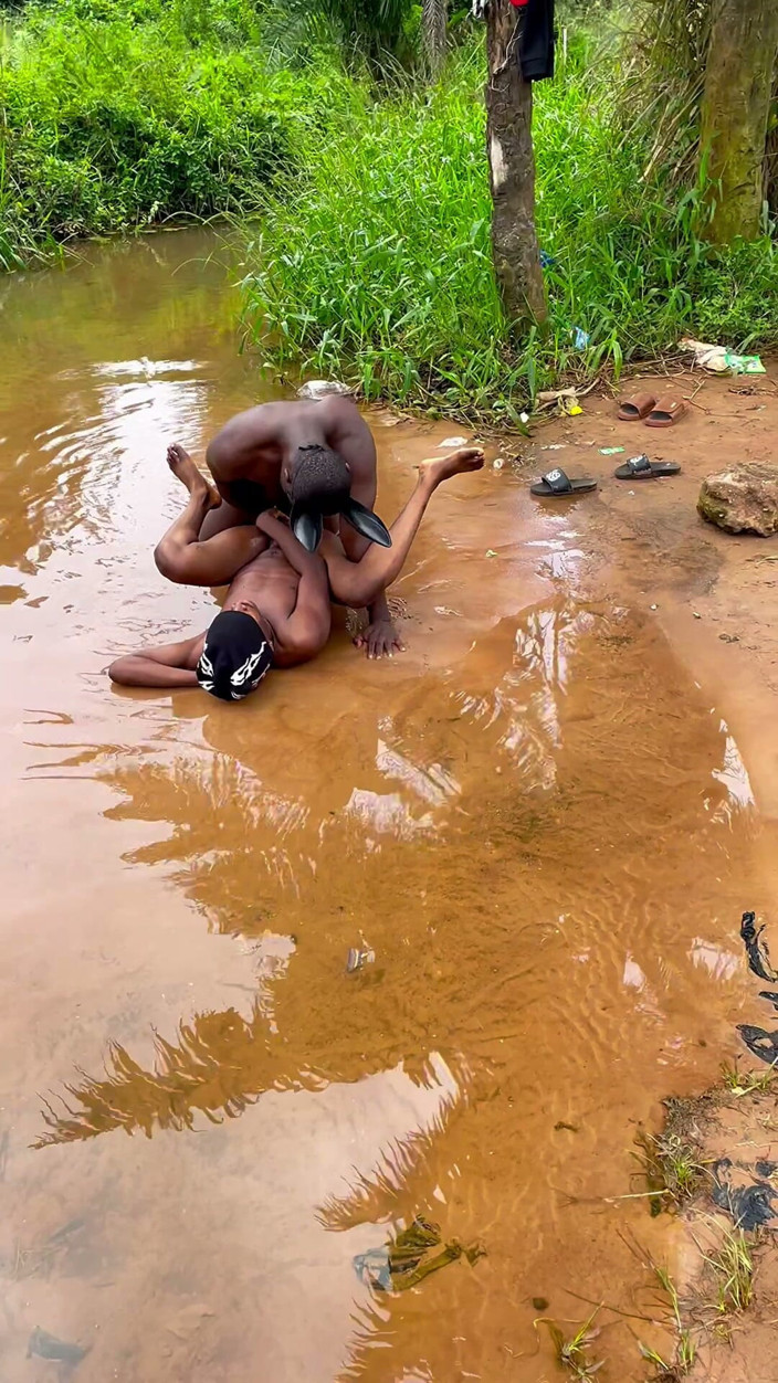 Big Hoss: Big Stepdaddy and Twink Having Fun Behind the River Bank