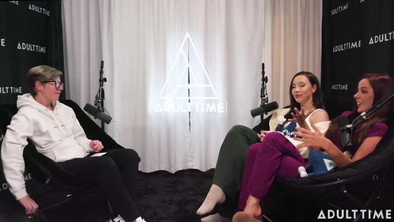 Adult Time Podcast: Pornstars Podcast After Lesbian Hookup! | Vanna Bardot &amp; Melissa Stratton | the...