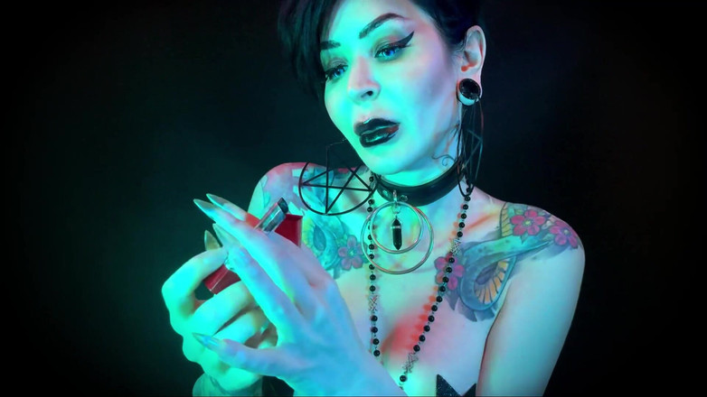 Baal Eldritch: Bibir gotik hallows eve - halloween, bibir hitam, gothic, pov, ciuman,...
