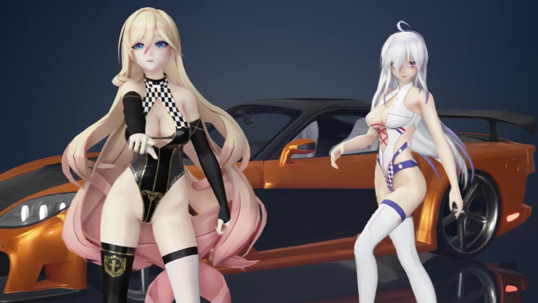 MikuMotion: Due spogliarello e crema al cioccolato; Calze nere; Calze bianche;...