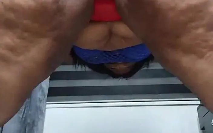 Mara Exotic: Fat Belly Fetish Standing Orgasm Masturbation | Full Video on Red -...