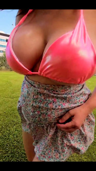 Titty Thursday Strip Tease Hanging Out at the Park