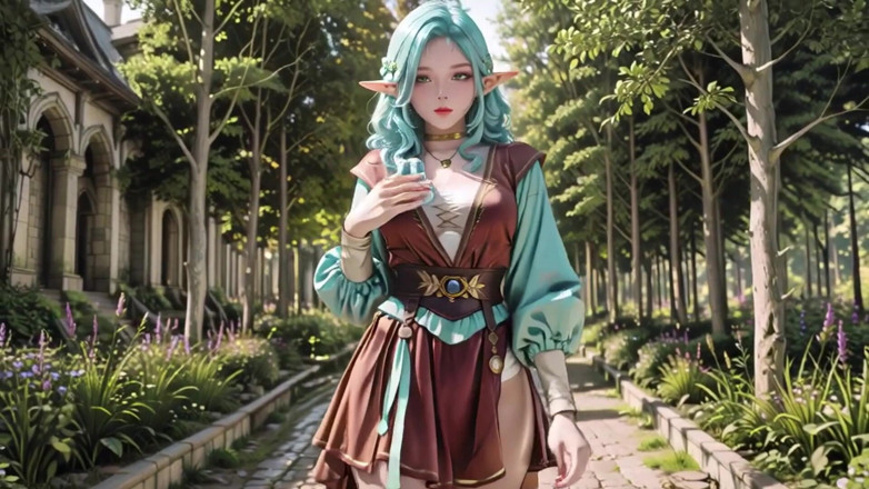 Seraphina Vale: Rừng tưởng tượng! Pháp nhân tóc xanh &amp; Tiên xanh trong...