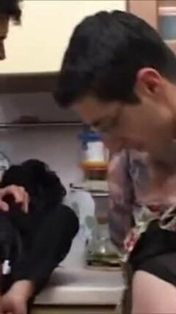 섹시한 집에서 거친 난교