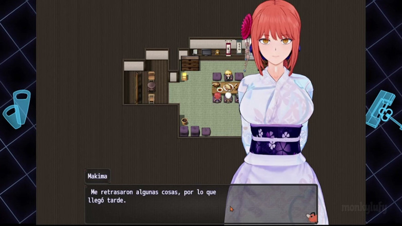Monkylufy: Adult Game - Chainsaw Man - Hot Spring Travel - Gameplay 4