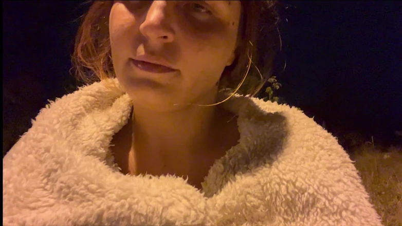 Elena917: Outdoor Tits BDSM with Clothespins and a Car Passing by