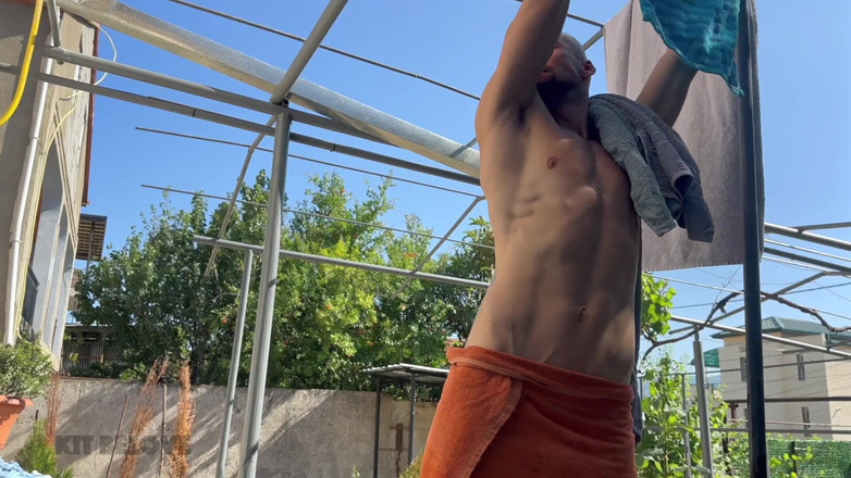 Gay porn: A Hot Neighbor Climbed Into the Window and Fucked a...